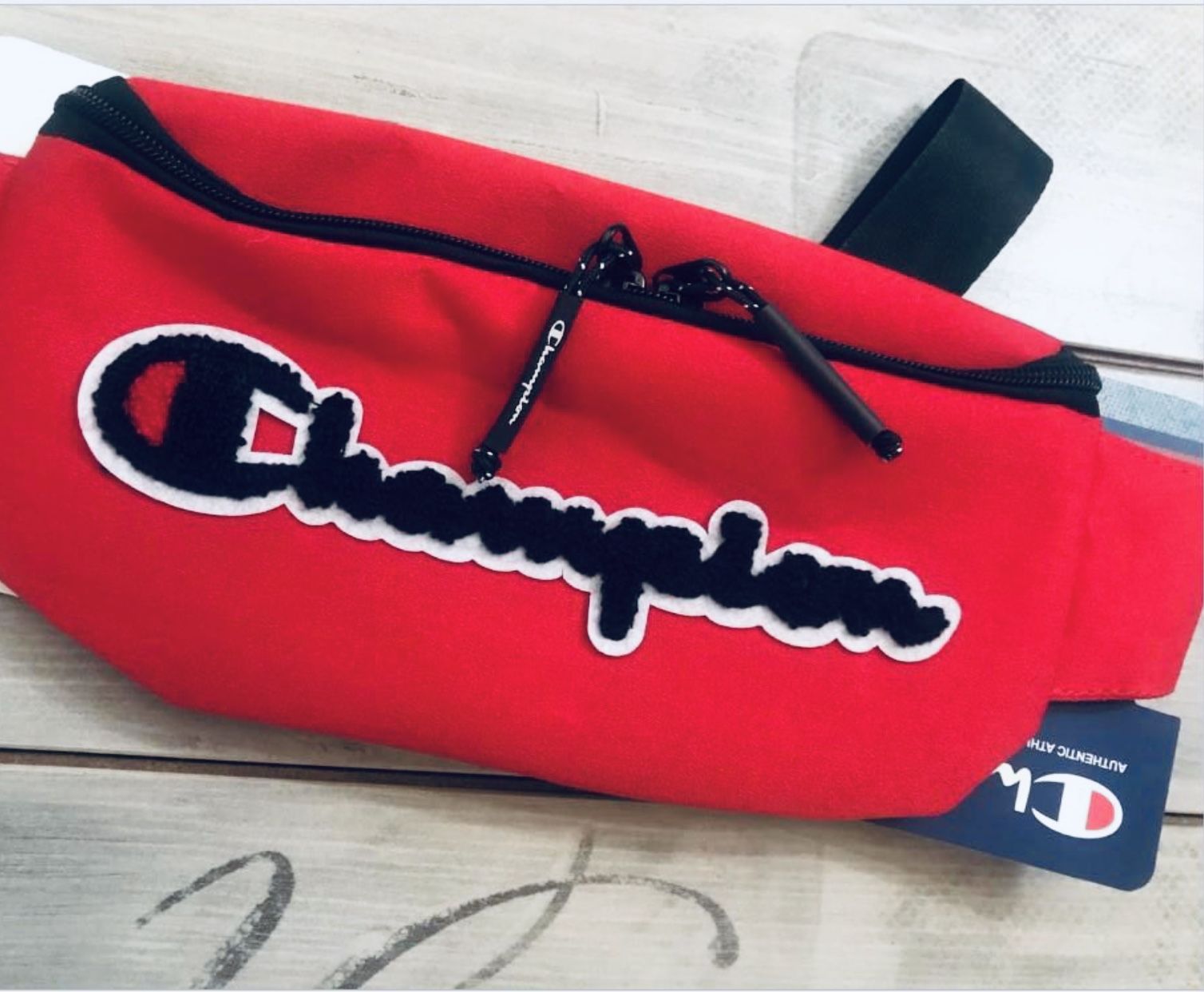 Champion Waist Shoulder Script Logo Fanny Pack Bag