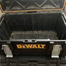 Two Dewalt Tools Boxes One With Wheels