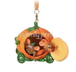 Cinderella Jaq and Gus Ornament 