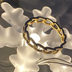 14k Plated Ring  5 Ring Size 7