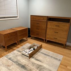 Alton Mid-Century 5-Piece Bedroom Set OBO (Pickup Today Only!)