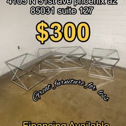 3 Pcs Coffee Table Brand New