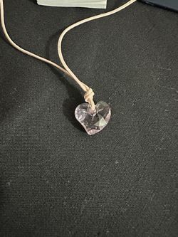 Swarovski Pink Heart crystal pendant necklace