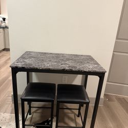 Table with Two Chairs Set