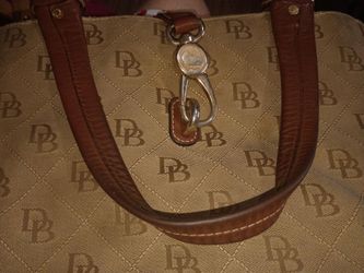 Dooney & Bourke Signature DB Monogram Canvas Handbag