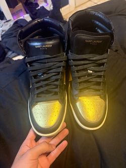 Saint Laurent Paris High-Top Sneakers