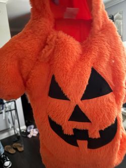 Newborn  Halloween Pumpkin Costume Hoodie