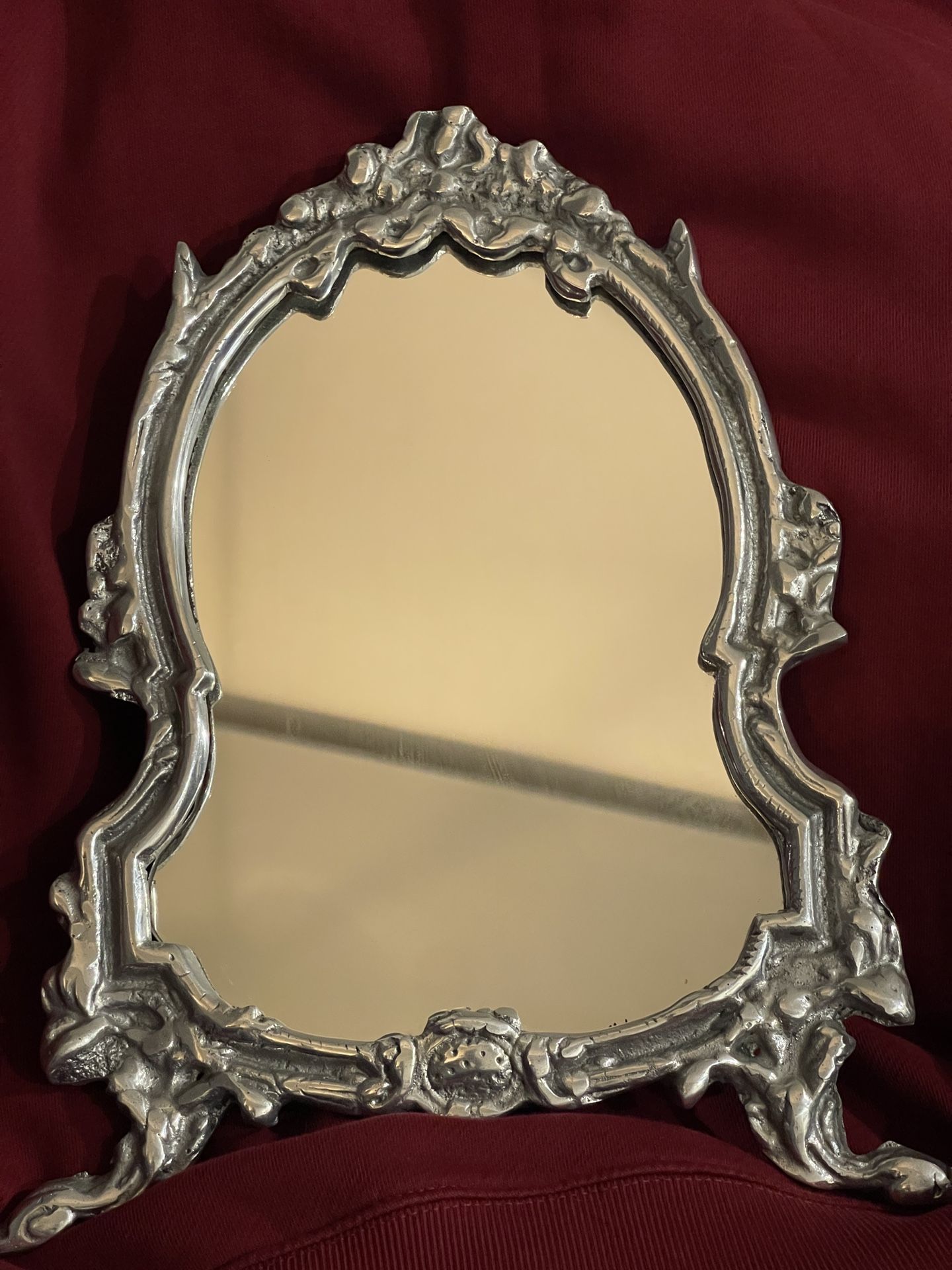 Vintage Hanging Mirror 12”x9” Small