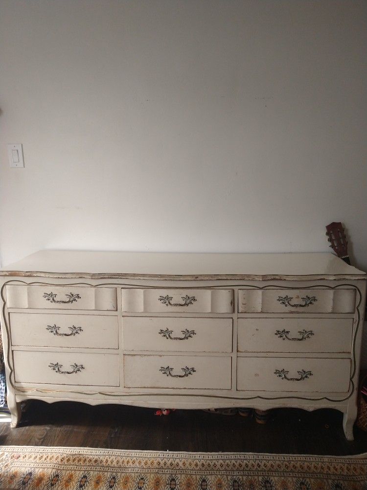 Vintage Dresser French Country Princess Girls Room 60s 70s Shabby Chic