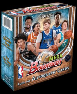 2025-26 Bowman Basketball Factory Sealed Mega Box