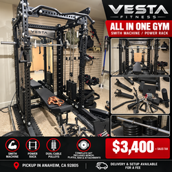 Vesta Fitness All-In-One Smith Machine / Functional Trainer – Home Gym Equipment