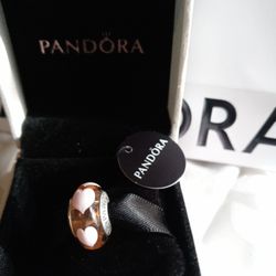 Authentic Pandora Glass Heart Charm!!