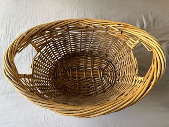 Large Wicker Laundry Basket with Handles