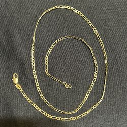 20 Inch Figaro 18Kgp Necklace 