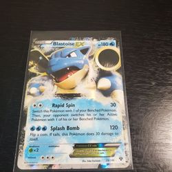 Blastoise EX, Full Art Ultra Rare Pokemon Card