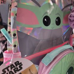 GIRLS BABY YODA BACKPACK 