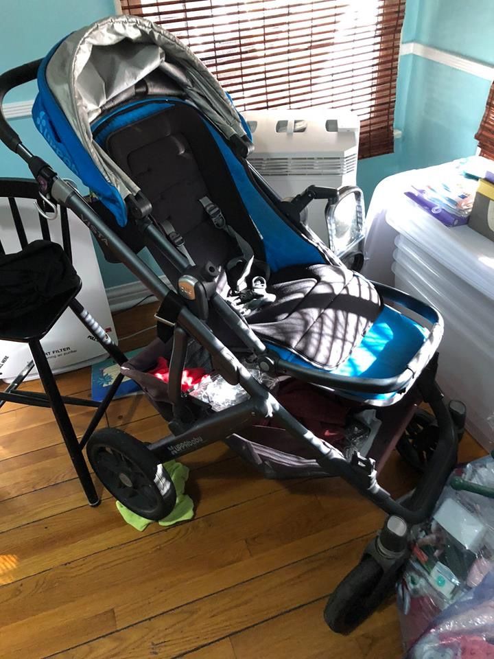 2015 UPPAbaby Vista Stroller in Discontinued Georgie (Marine Blue) Color