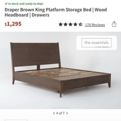 King Bed With Storage 