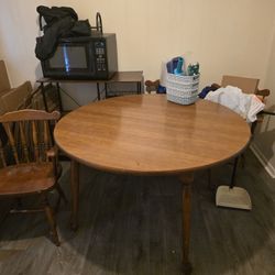 Table With Chairs And 5 Drawers Free