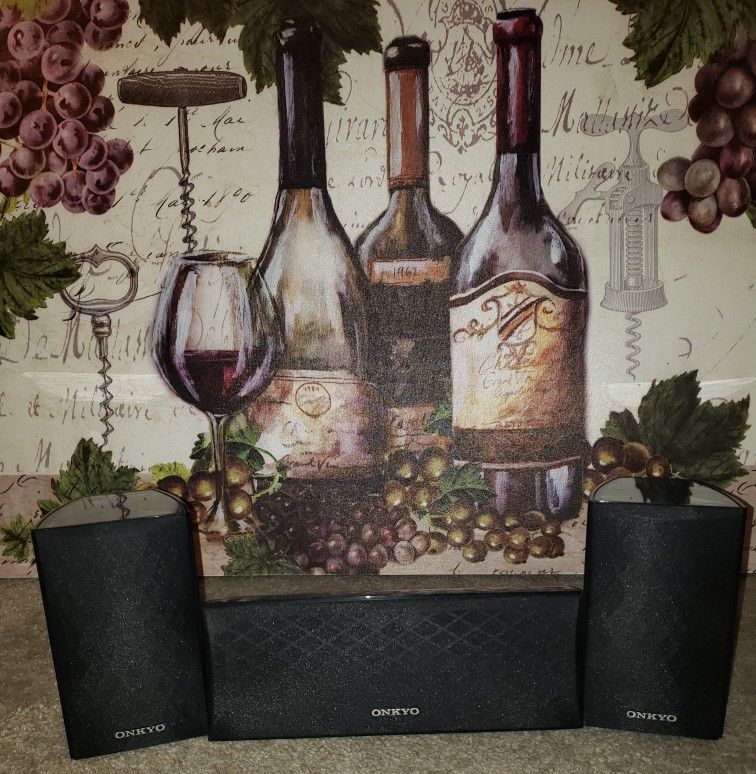 Onkyo 2 satellite and 1 center channel