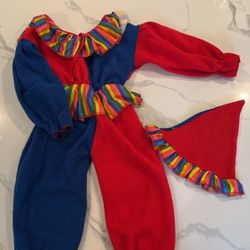 Clown Costume Size 2t