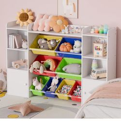 Kids Toy Storage Organizer W/8 Removable Toy Bins $70