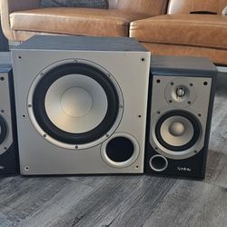 Infinity Primus 150 And Polk PSW10 Subwofer