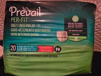 Prevail per fit  Size Large Each Box