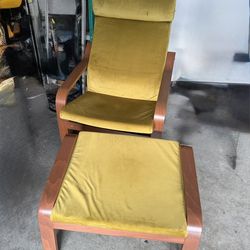 Ikea Arm Chair And Ottomon