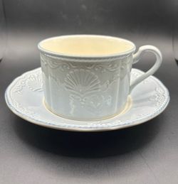 South Hampton Blue by Mikasa Flat Cup w/ Saucer