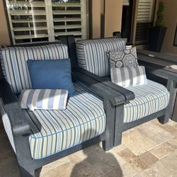 Pair Of Oversized Patio Chairs