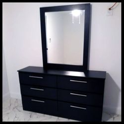 NEW DOUBLE DRESSER AND MIRROR - ASSEMBLED 🛠️