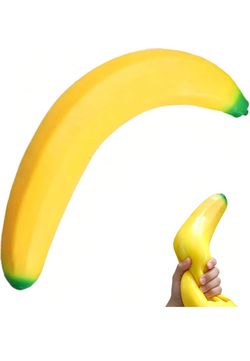 6 pc- 14inches  Giant Banana Squishy, 2026 New Jumbo Bannana Squishy Squeeze Toy, Slow Rising Soft Squishys Bananas Toys for Stress Relief