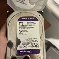 Western Digital WD40PURX 4TB 5.4K RPM 3.5'' SATA Internal HDD - Purple