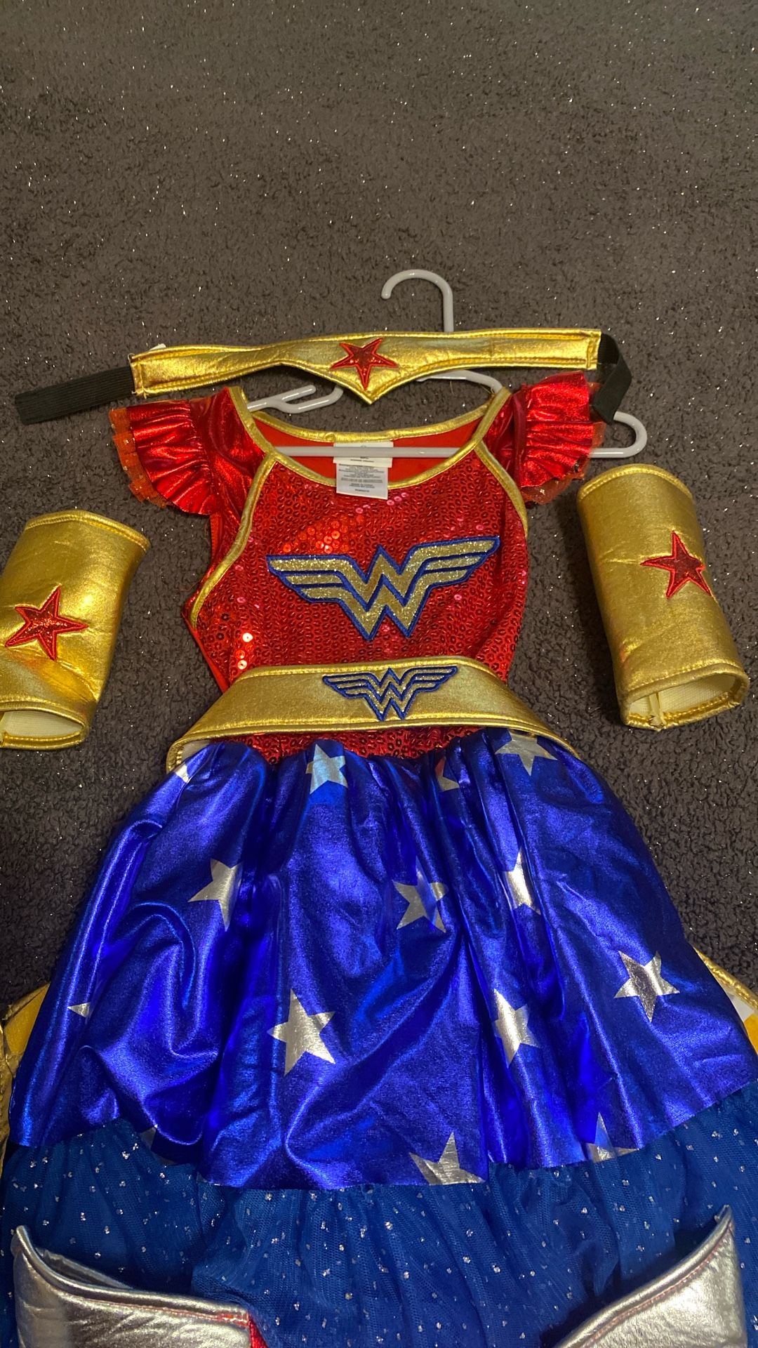 Halloween custom for a six-year-old or five after seven wonder woman