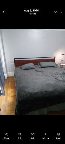 King Mattress and frame. Like new