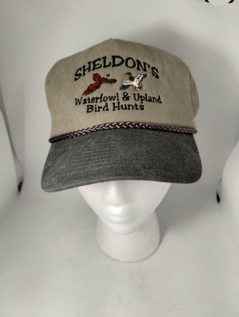 Sheldon’s Waterfowl & Upland Bird Hunts Baseball Cobra Hats Cap Beige