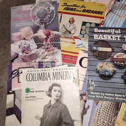 Vintage sewing and crochet magazines