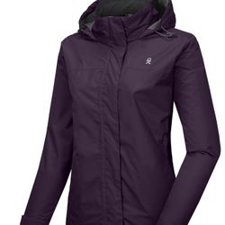 Little Donkey Andy Women’s Waterproof Rain Jacket（M）