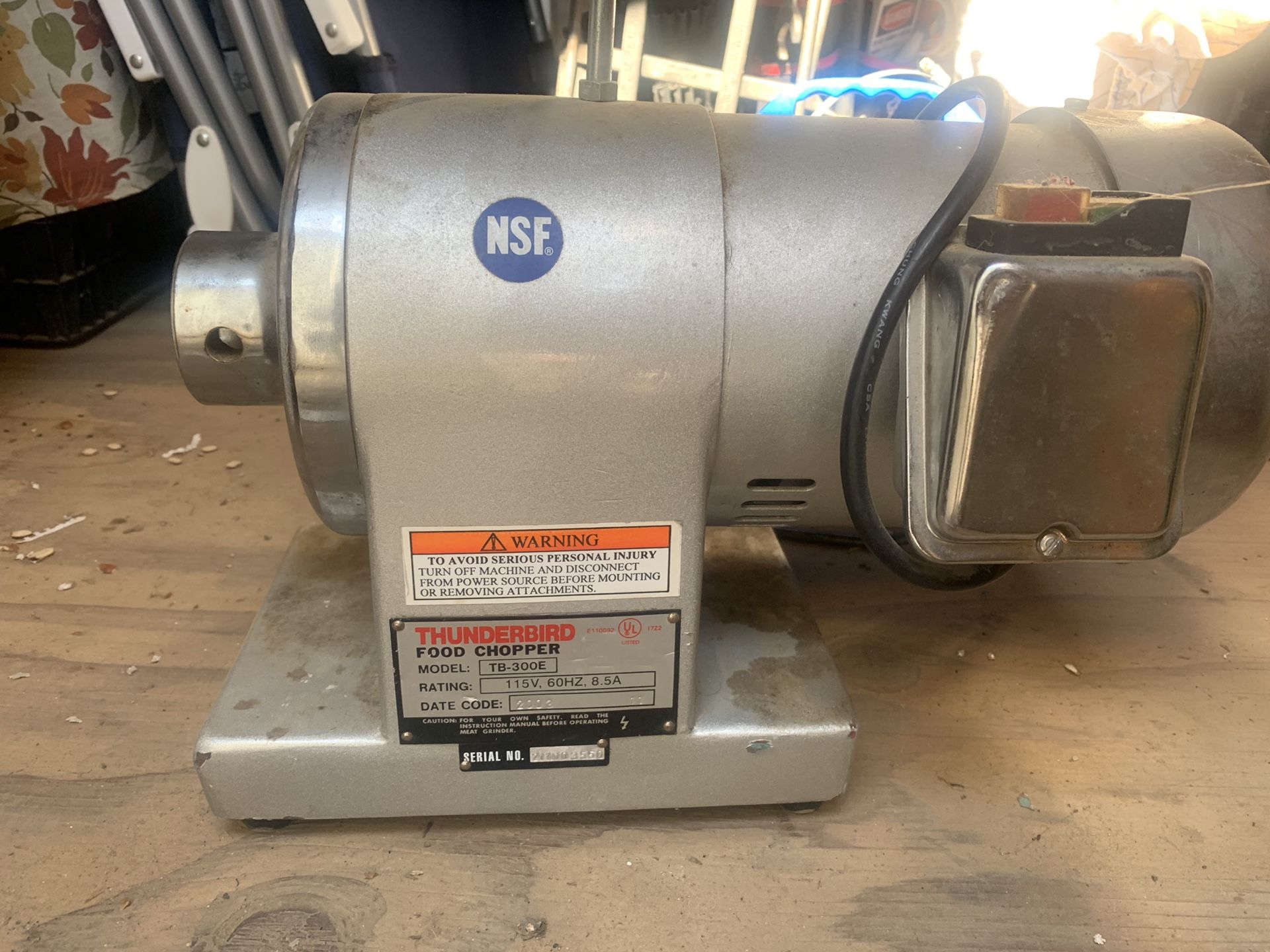 Thunderbird Food Chopper Model TB-300E