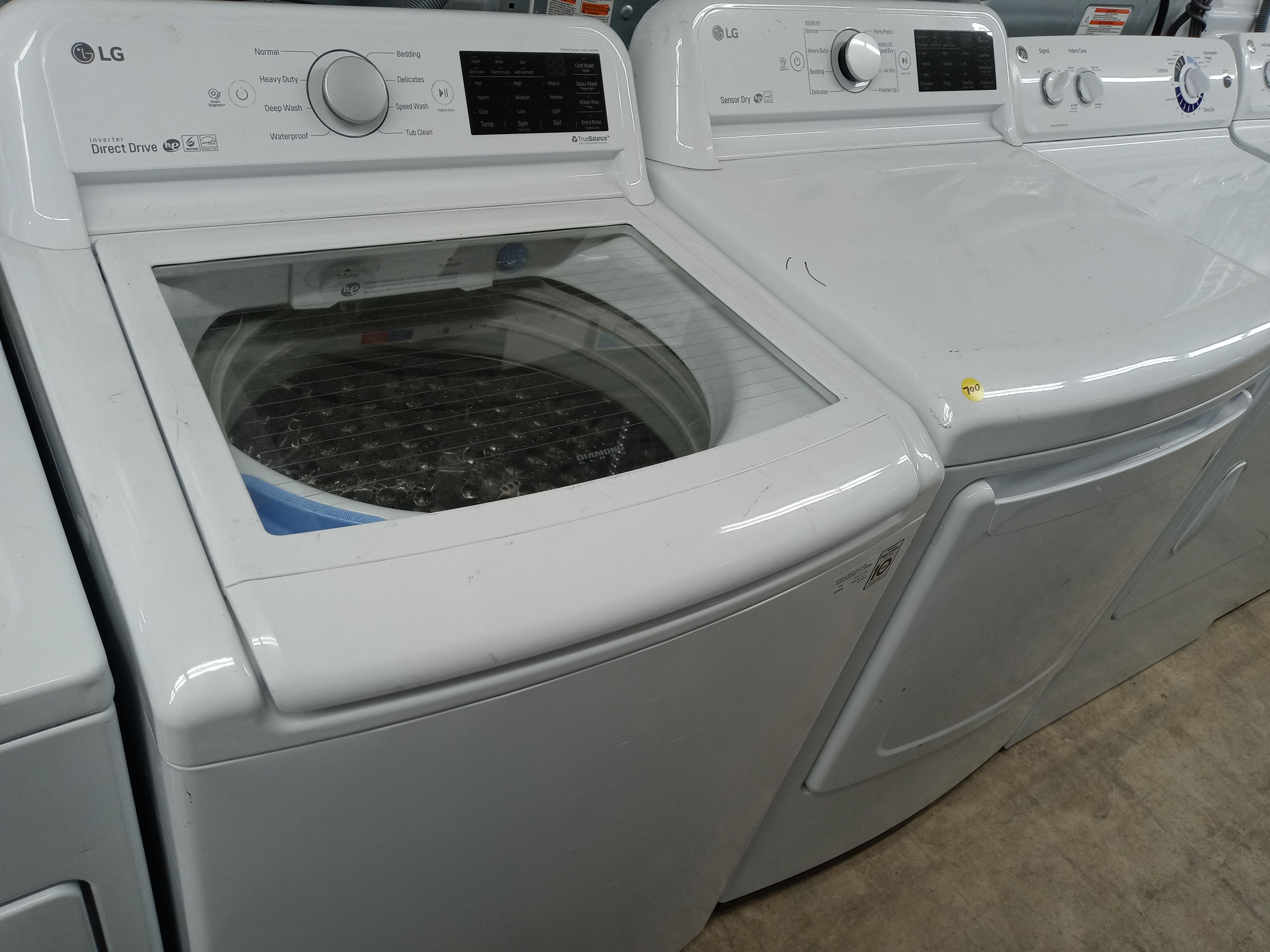 LG top load washer and dryer set - Free delivery