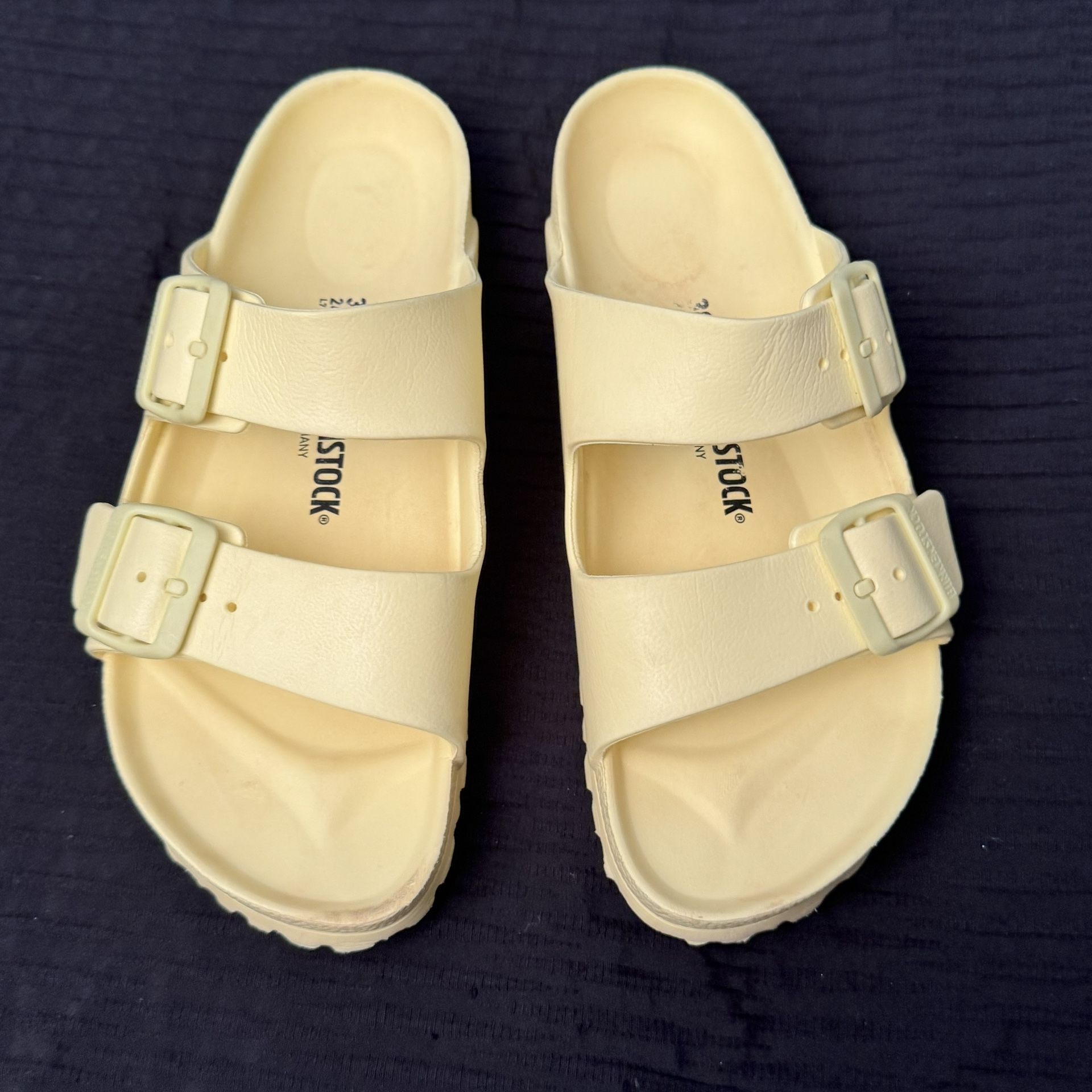 Birkenstock Arizona EVA Popcorn Yellow Women’s Sandals Sizes 38 