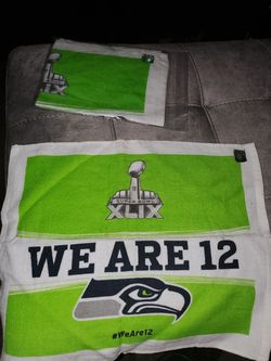 2 new seattle Seahawks super Bowl Towels