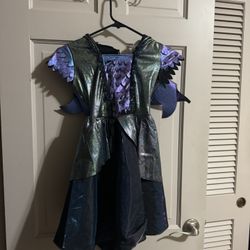 Girls Spirit Halloween Dragon Dress Costume With Hood Size Medium