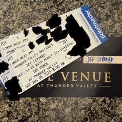 Def Leppard Concert Tickets (2)