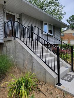 Wrought Iron Railings for Residential Steps