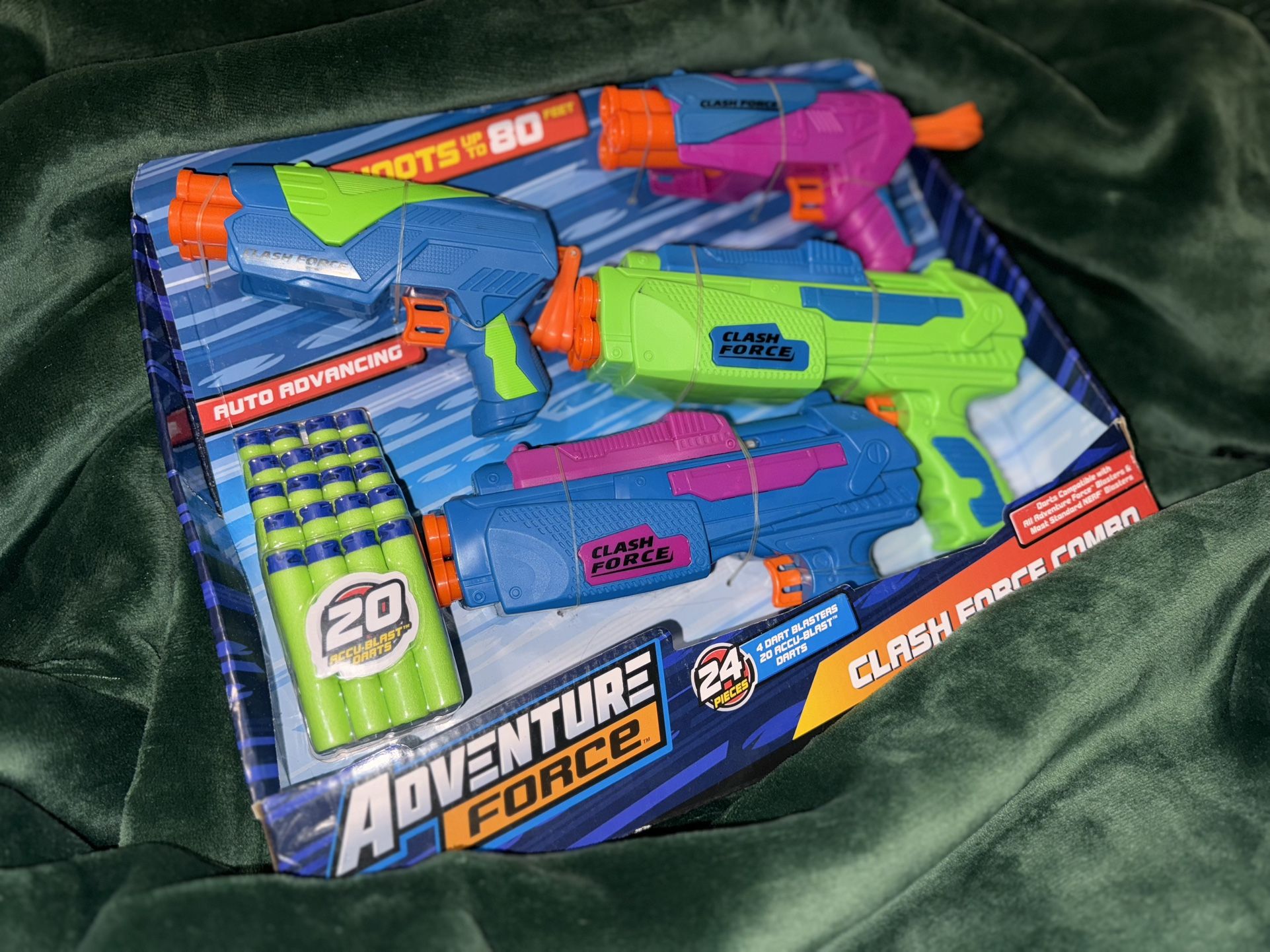 Adventure Force 4 Dart Blasters ( NERF Compatible)