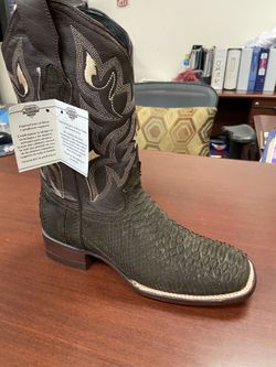 Nuevas Botas Vaqueras De Piel Original Para Hombre