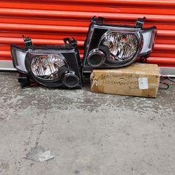 FOR 2008-2012 FORD ESCAPE BLACK HOUSING CLEAR CORNER HEADLIGHT REPLACEMENT HEADLAMP