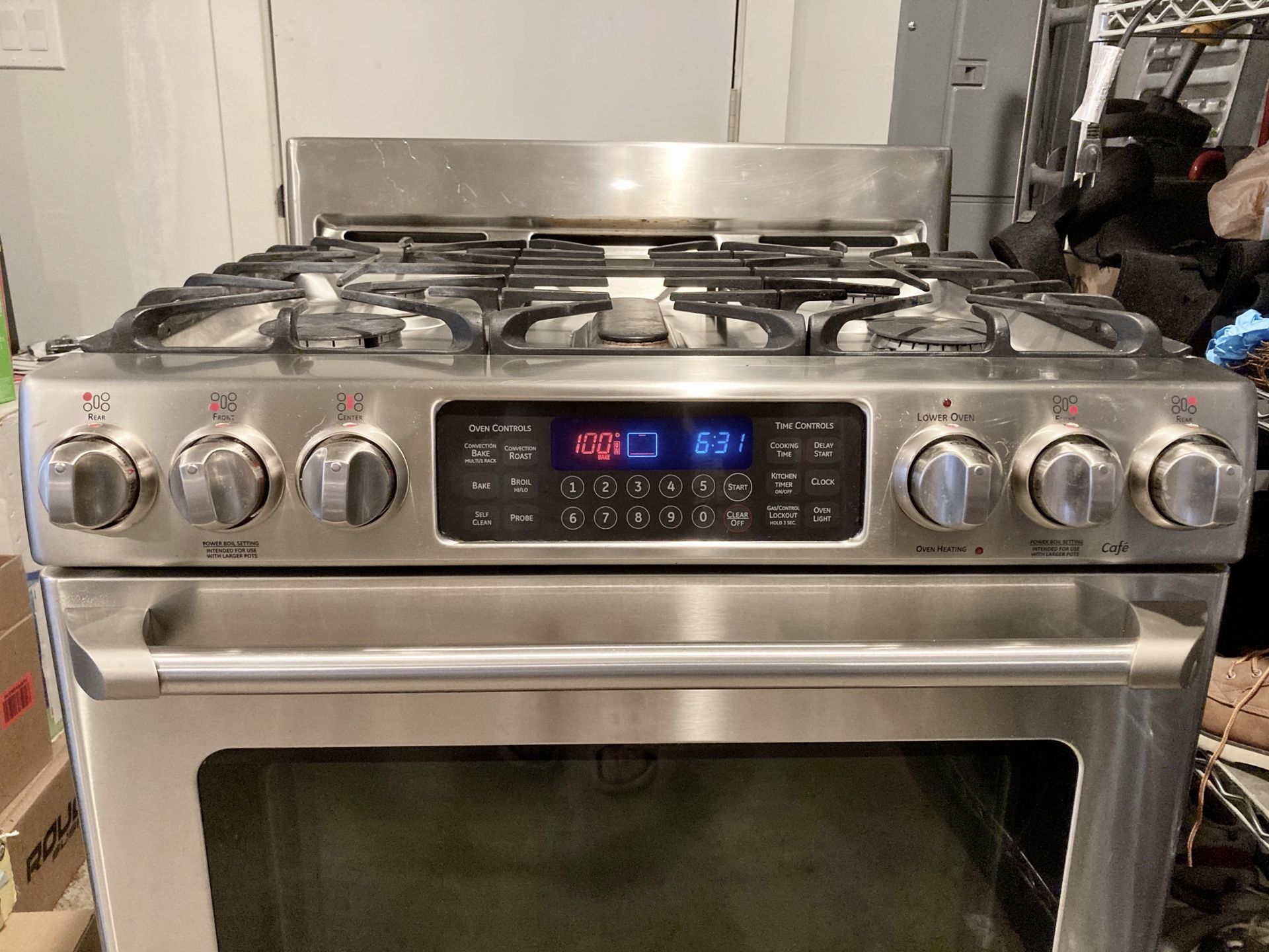 GE Cafe Slide in Dual Fuel Gas Range w/ Baking Drawer/ Oven for Sale in
